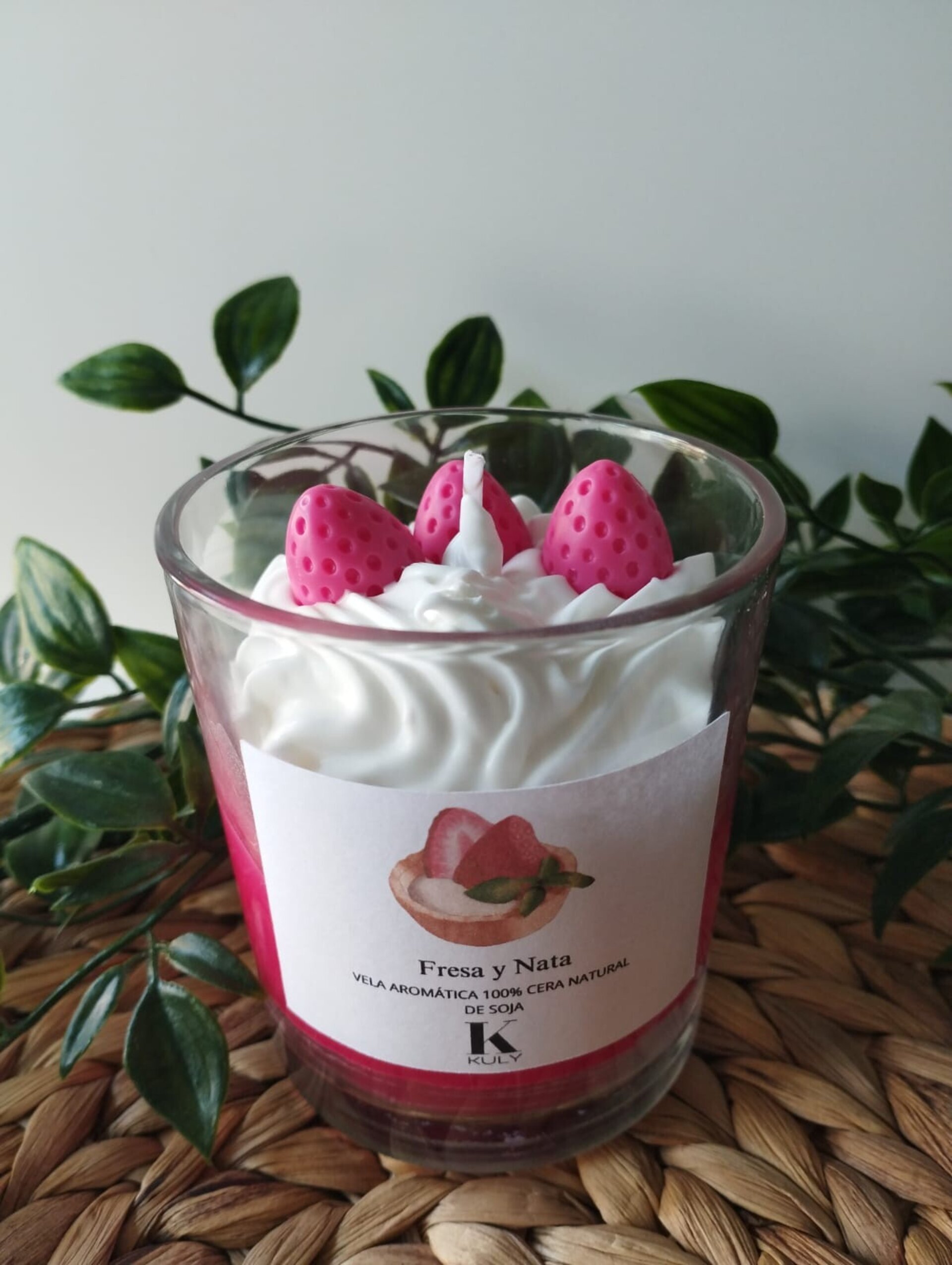 Vela aromática "Fresa y Nata" - 4